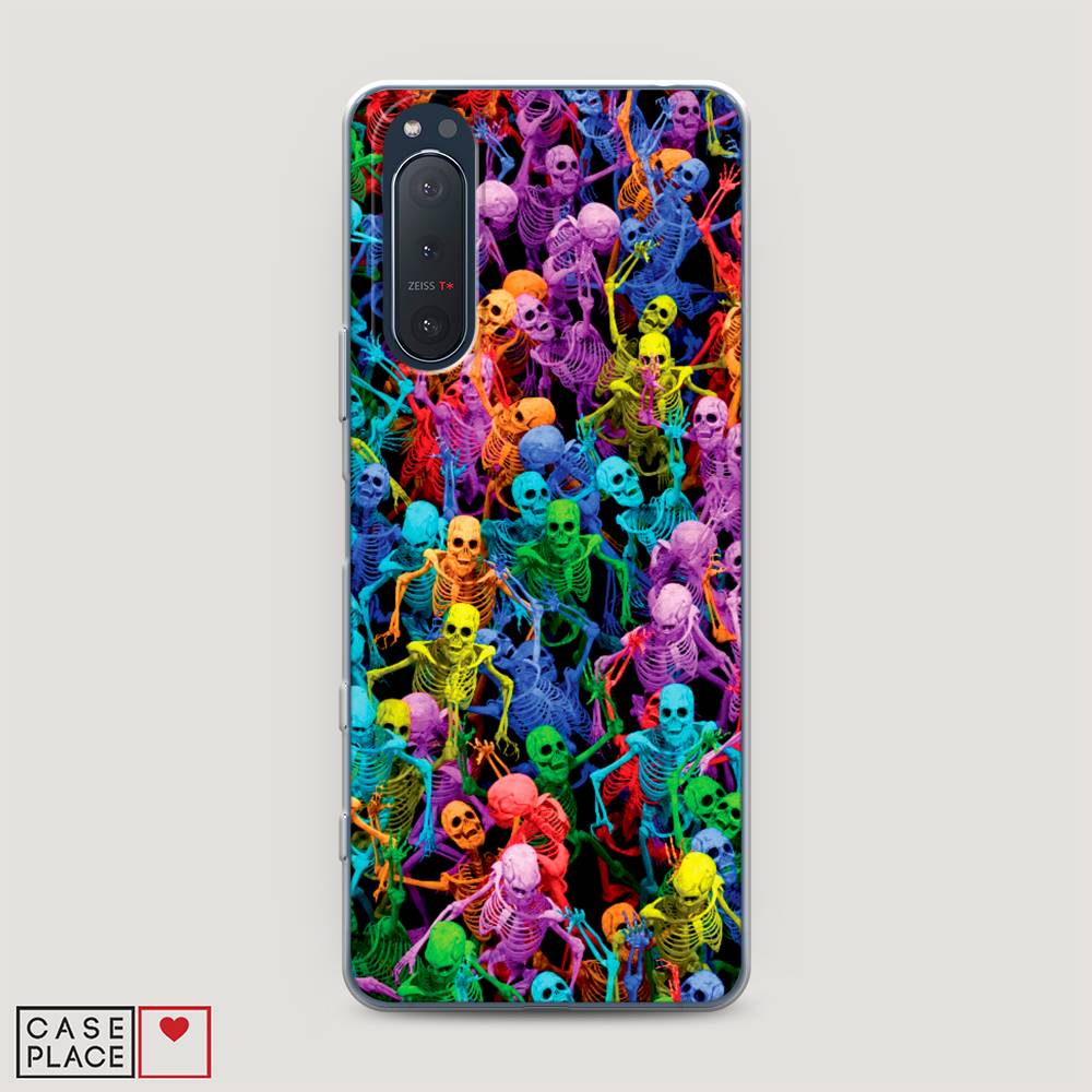 

Чехол на Sony Xperia 5 II "Вечеринка скелетов", Фиолетовый;желтый;оранжевый, 54750-6