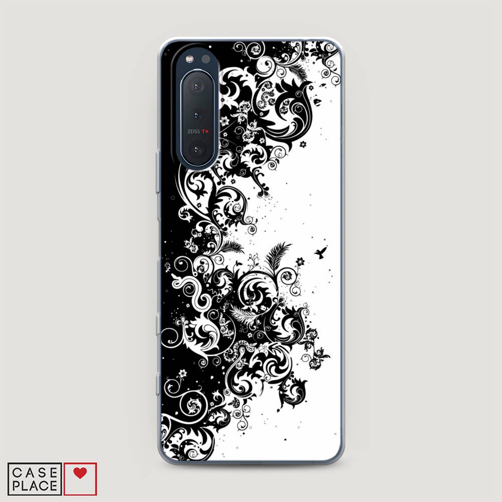 

Чехол на Sony Xperia 5 II "Черно белый узор", Белый;черный;серый, 54750-3