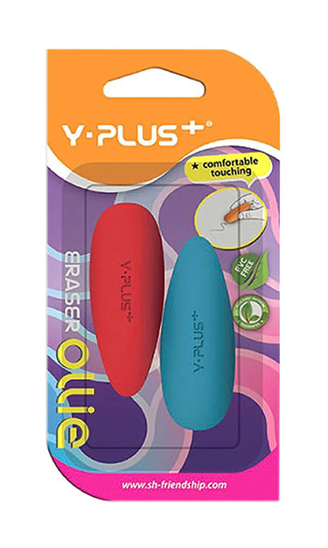 Ластики Y-Plus Ollie цветные 2 шт