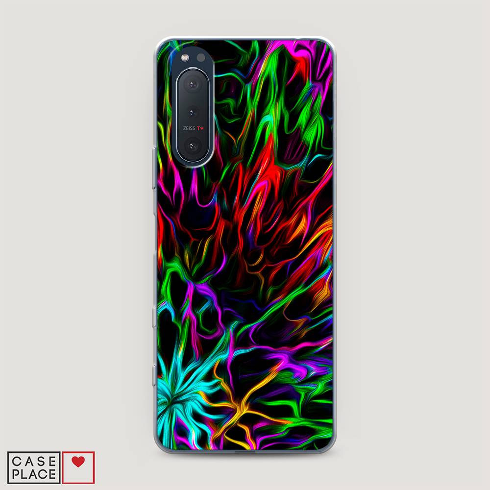 

Чехол на Sony Xperia 5 II "Разноцветные разводы", Голубой;зеленый;оранжевый, 54750-3