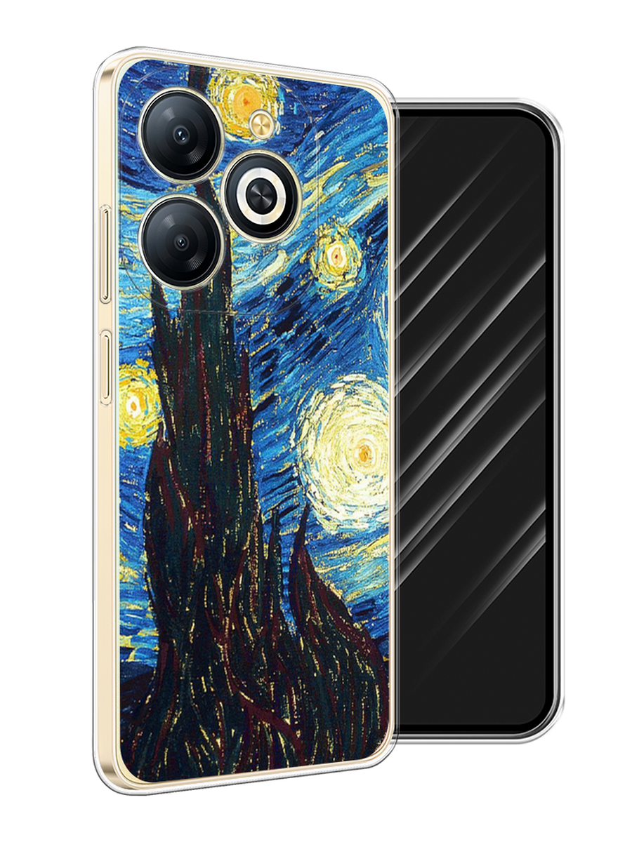 

Чехол Awog на Infinix Smart 8 Plus "Ван Гог Звездная ночь", Желтый, 3105550-1
