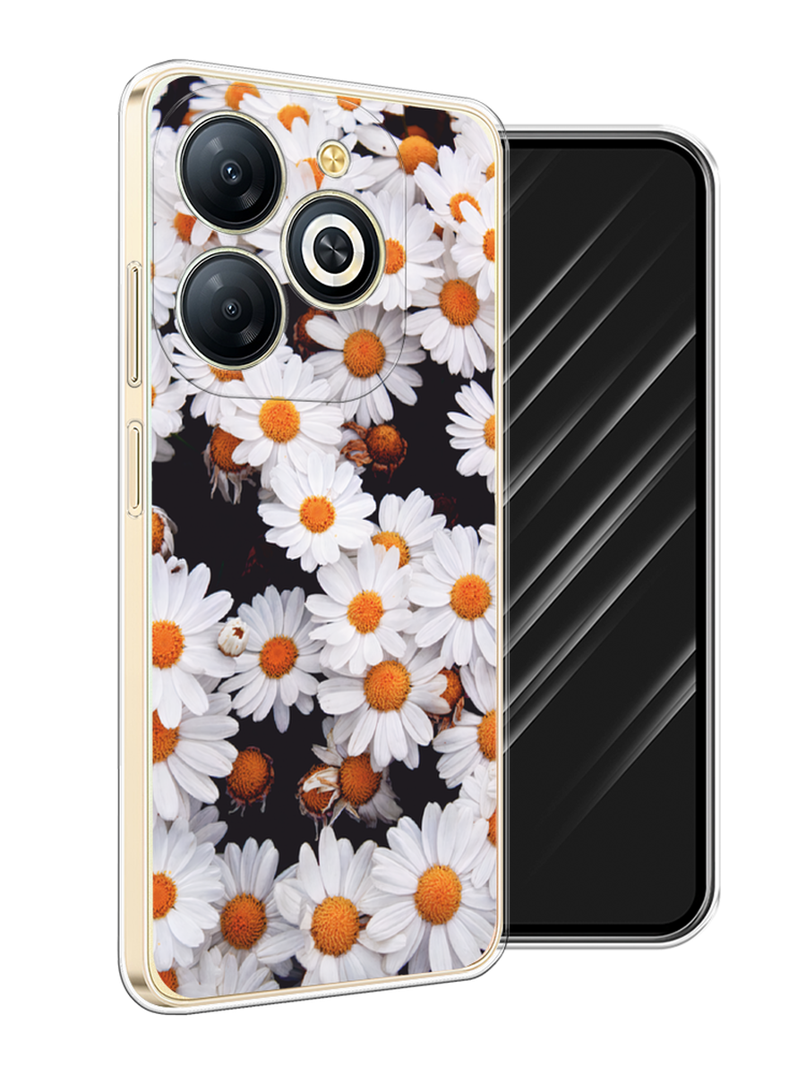 

Чехол Awog на Infinix Smart 8 Plus "Ромашковое поле", Белый, 3105550-1