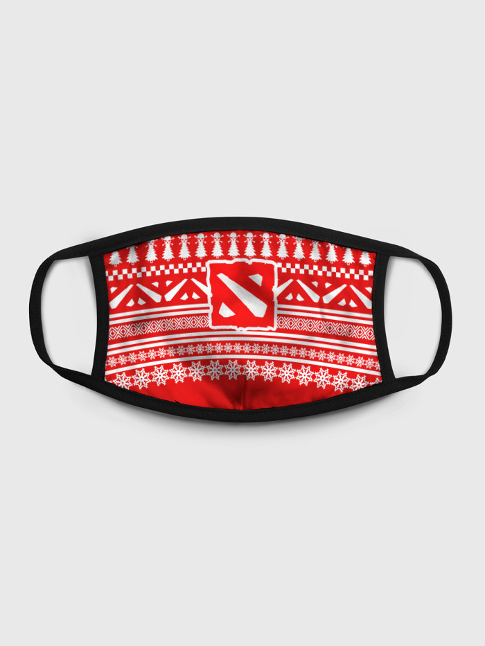 

Многоразовая маска унисекс Burnettie Свитер Dota 2 Новогодний, Разноцветный, Свитер Dota 2 Новогодний