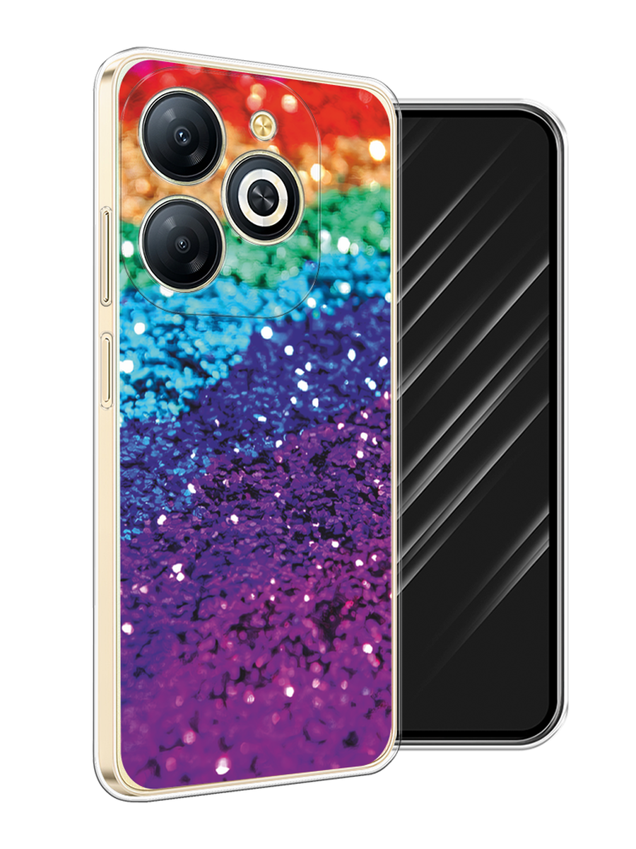 

Чехол Awog на Infinix Smart 8 Plus "Блестящая радуга рисунок", Разноцветный, 3105550-1
