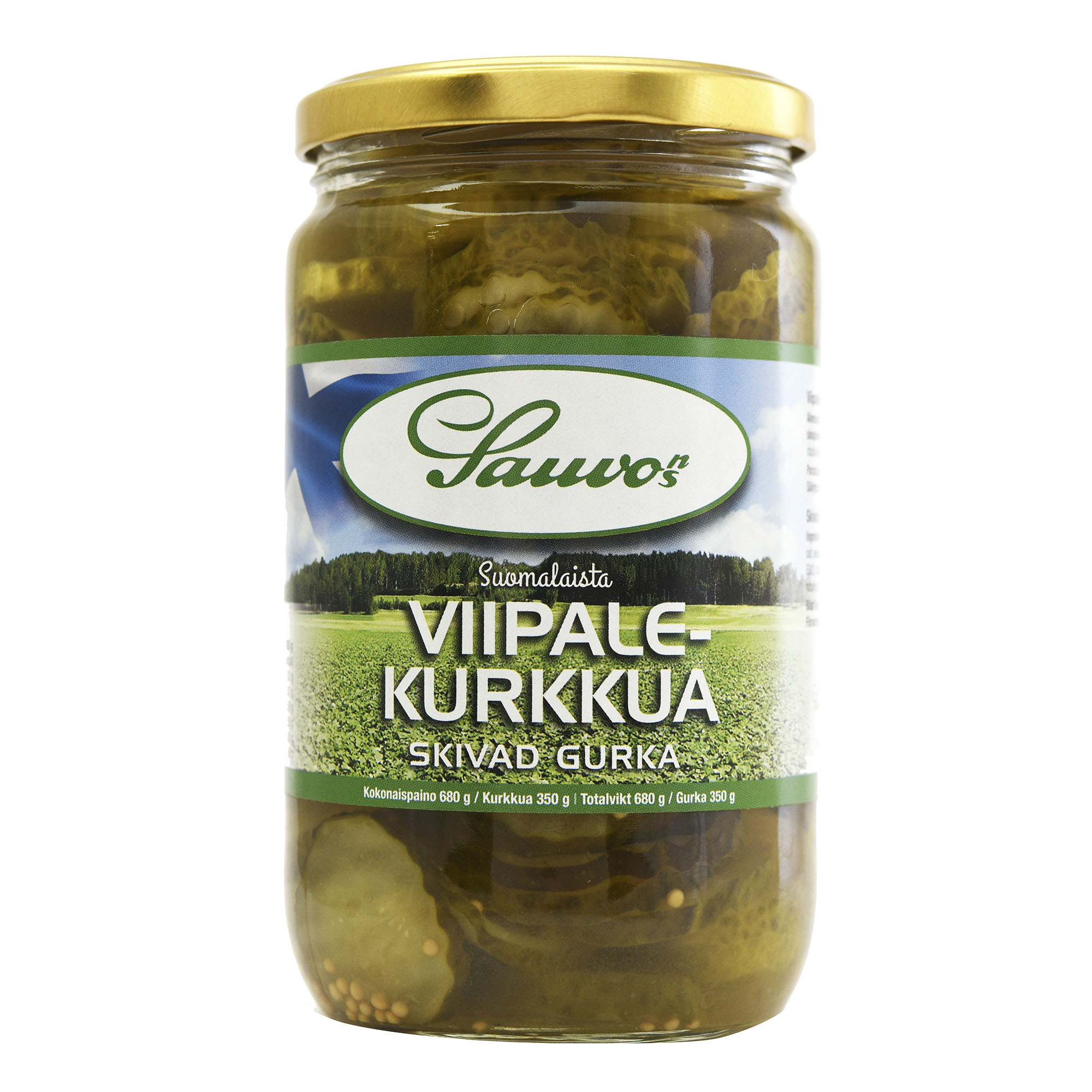 

Огурцы Sauvon резаные колечками 680 г