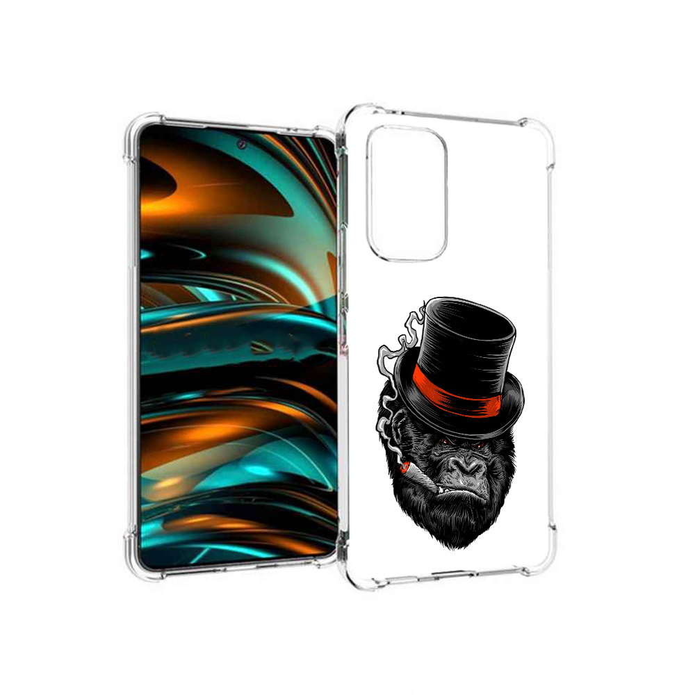 

Чехол MyPads Tocco для Samsung Galaxy A53 5G дизайнерская горилла (PT226911.521.431), Прозрачный, Tocco