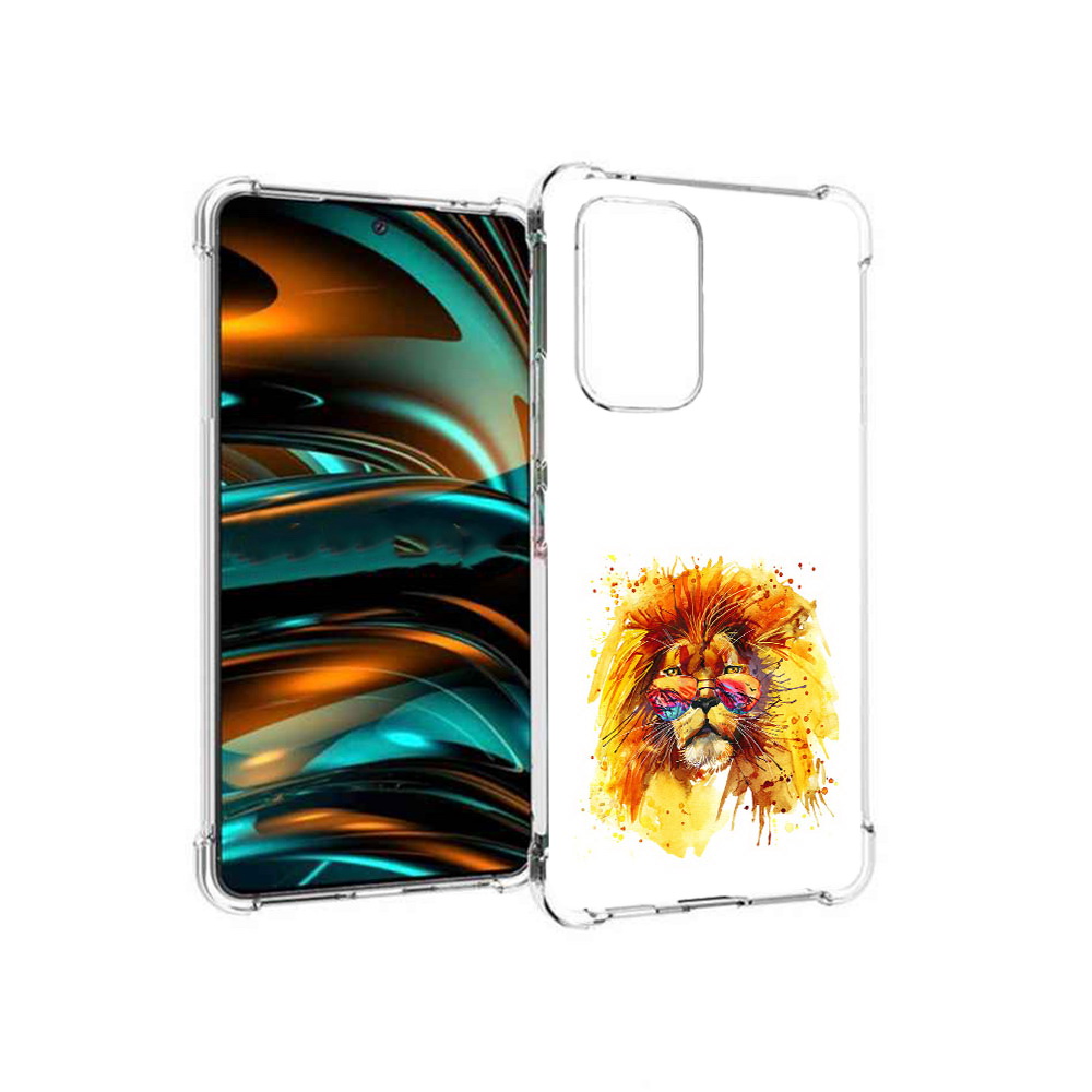 

Чехол MyPads Tocco для Samsung Galaxy A53 5G лев в очках (PT226911.521.436), Прозрачный, Tocco