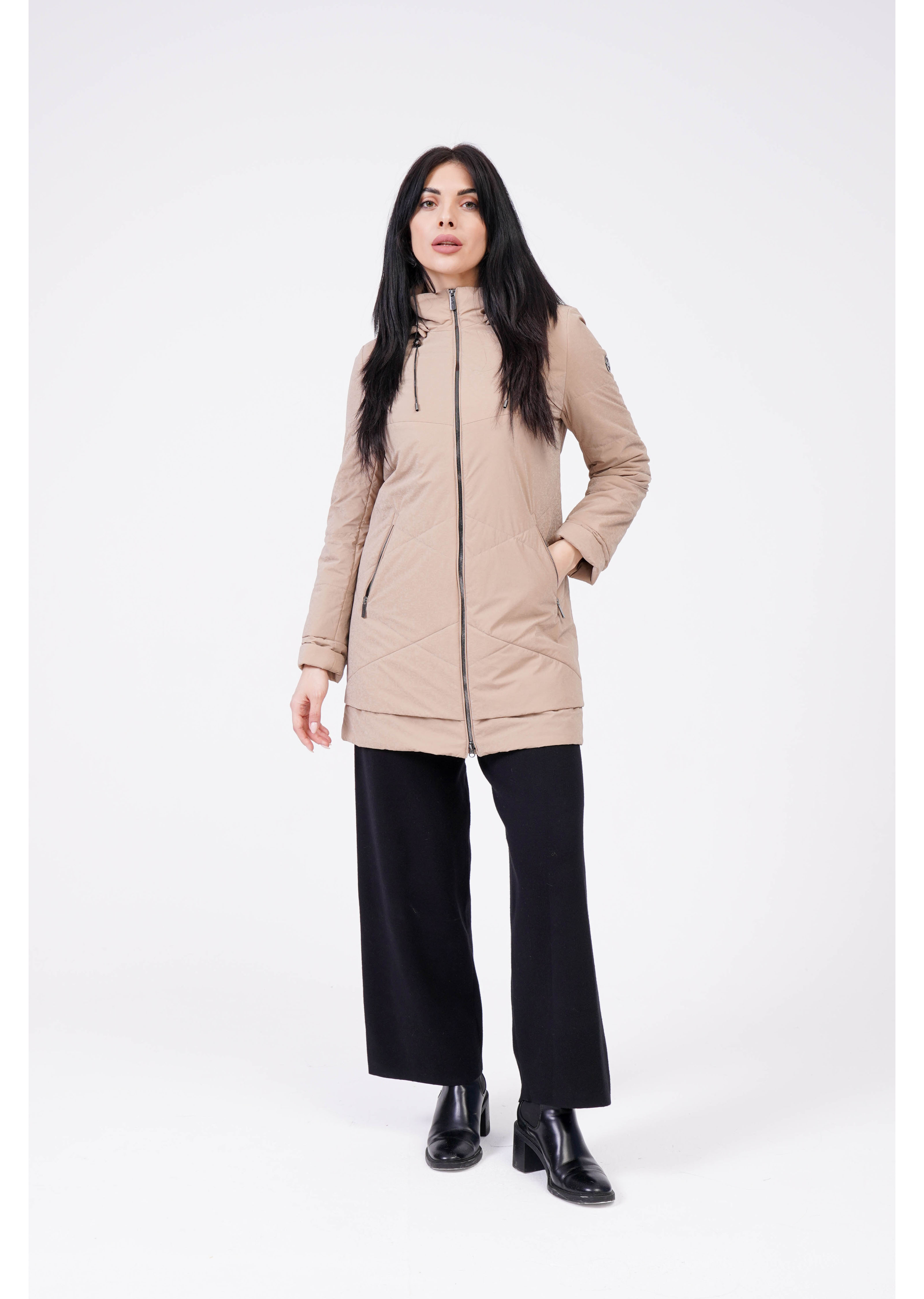 

Ветровка женская Maritta 27-3013-31 бежевая 42 EU, 27-3013-31