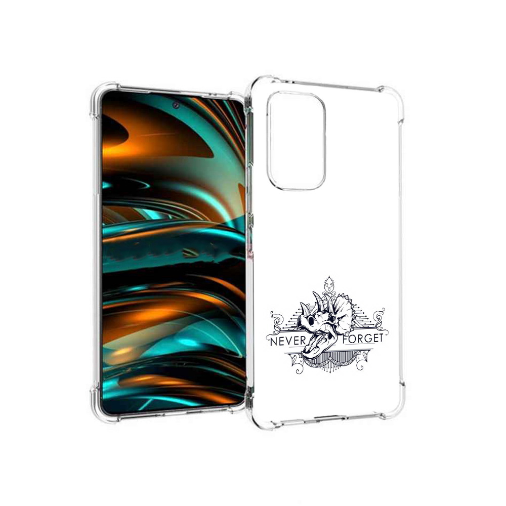 

Чехол MyPads Tocco для Samsung Galaxy A53 5G логотип носорога никогда не забуду, Прозрачный, Tocco
