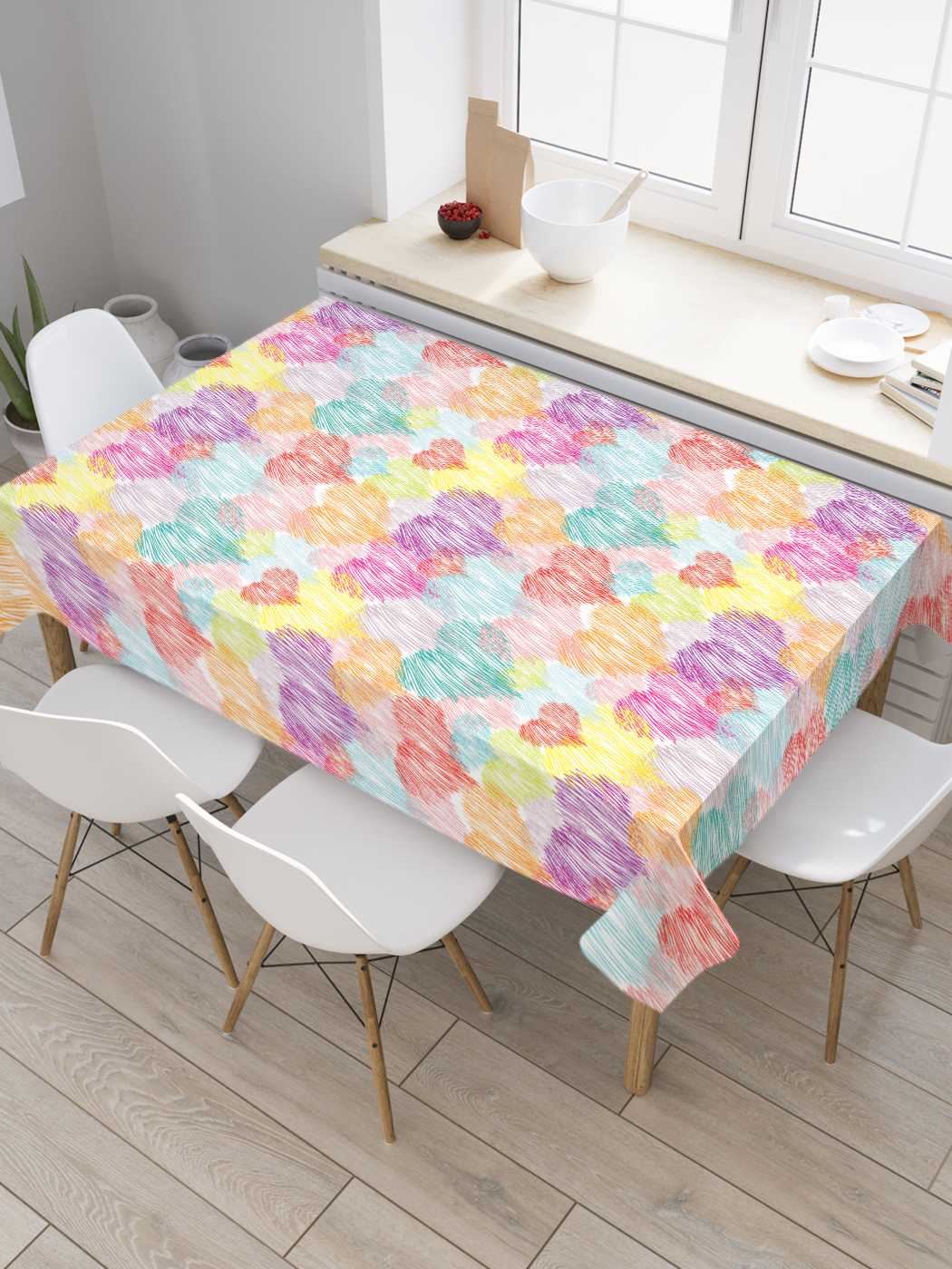 

Скатерть прямоугольная JoyArty "Разнообразие сердец" из сатена, 180x145 см, Желтый, Разнообразие сердец