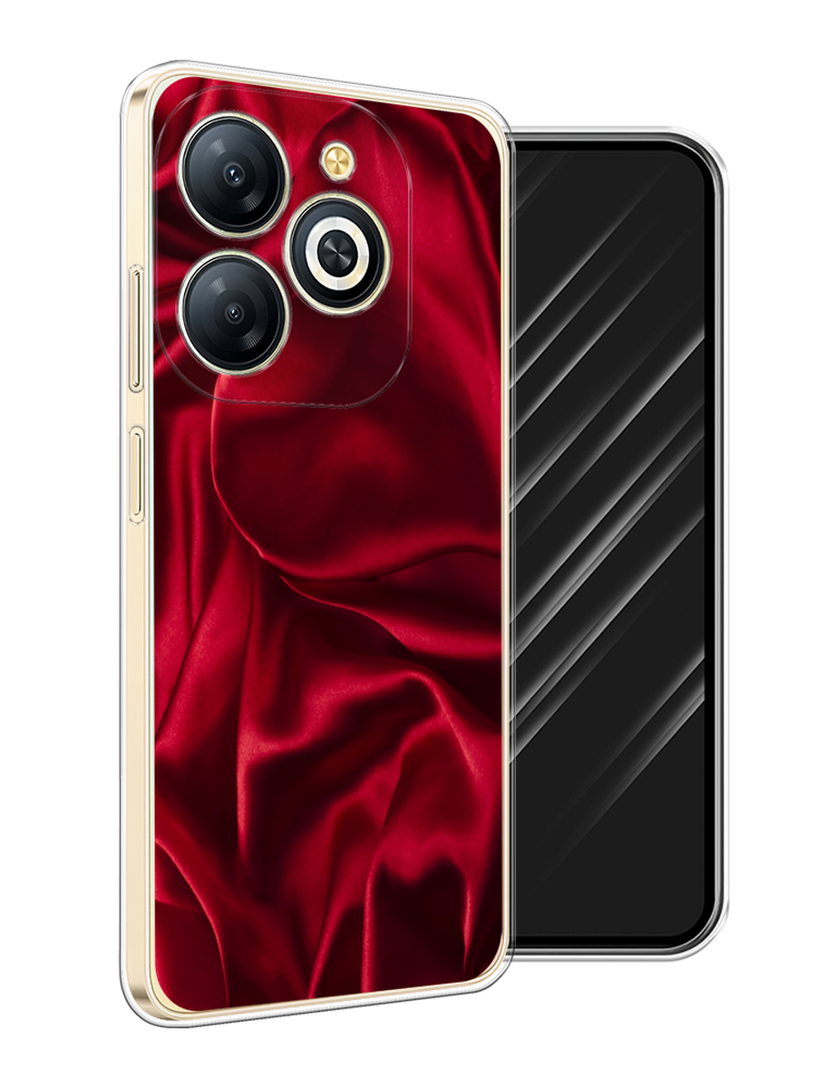

Чехол Awog на Infinix Smart 8 Plus "Текстура красный шелк", 3105550-1