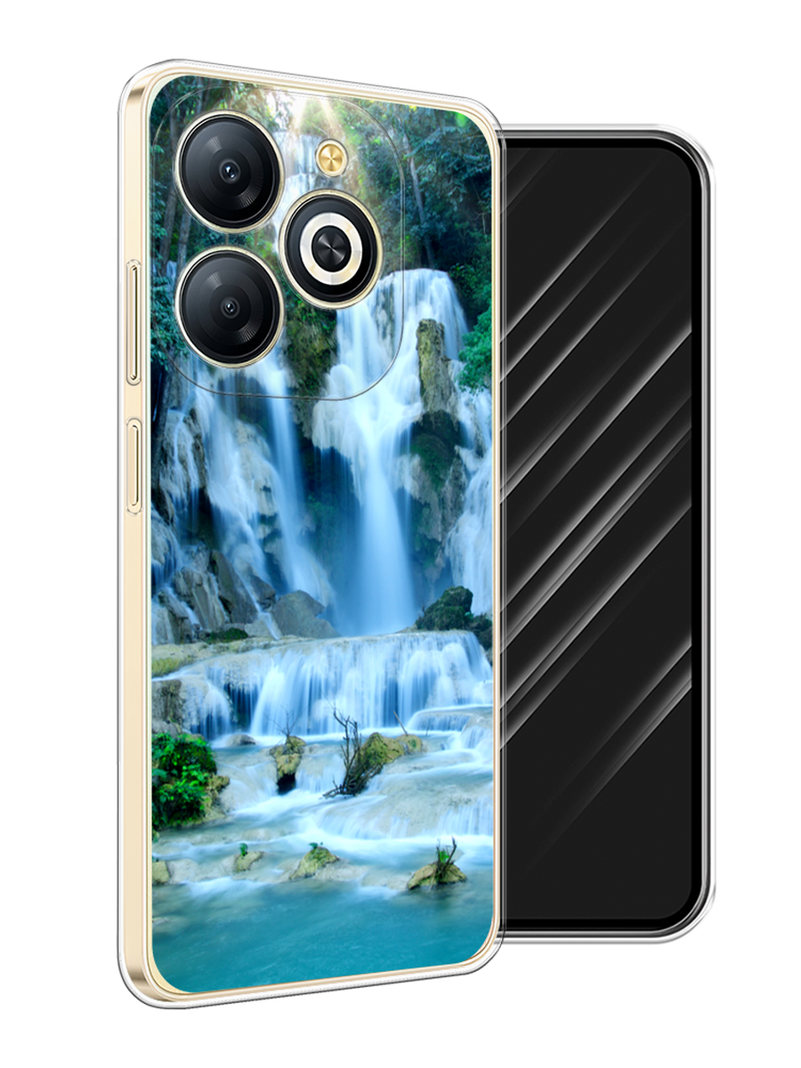 

Чехол Awog на Infinix Smart 8 Plus "Водопад 8", Голубой;зеленый, 3105550-1