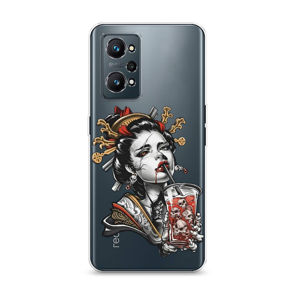 

Чехол на Realme GT Neo 2 "Опасная гейша", Красный;черный;серый, 257750-4