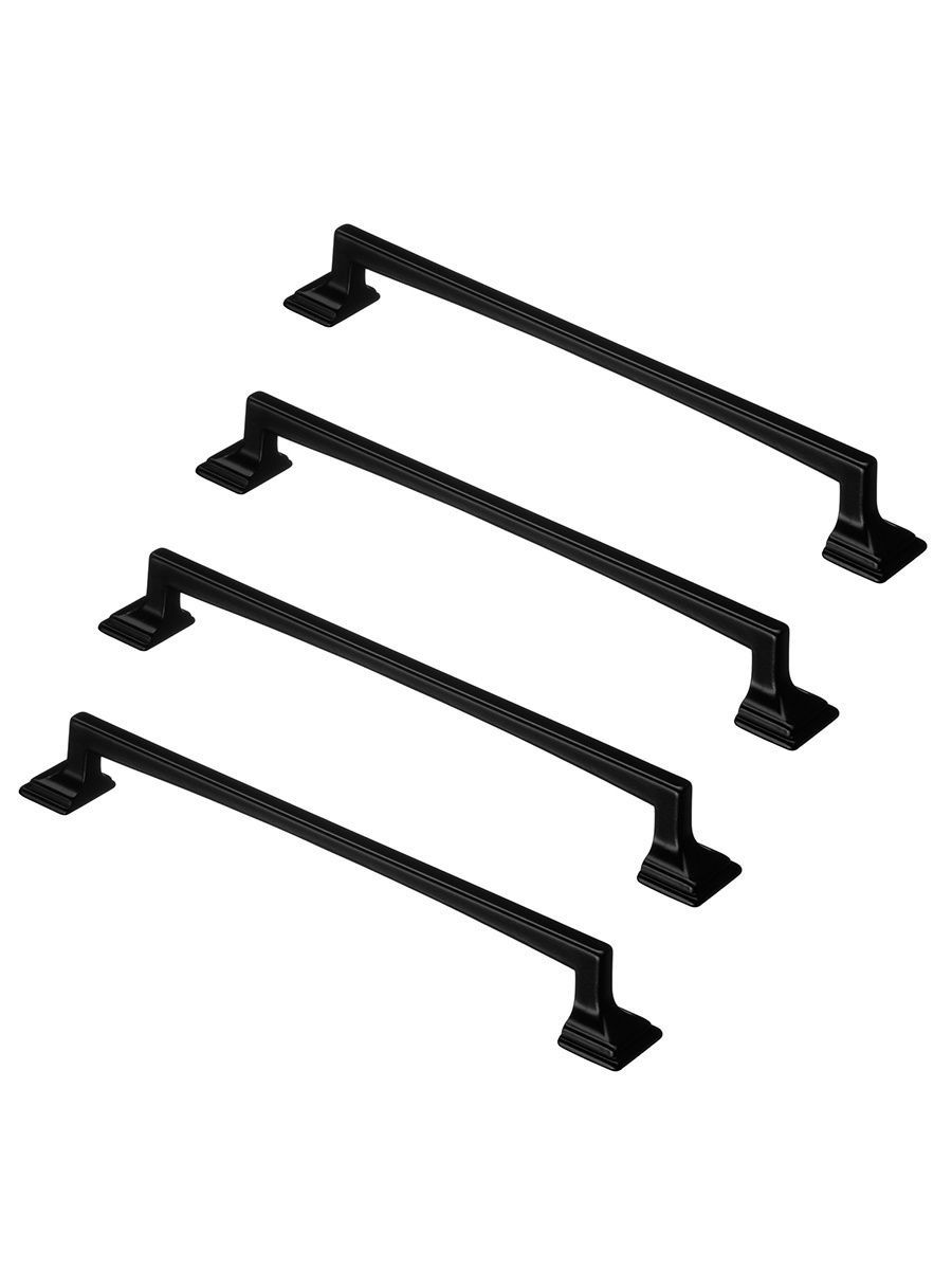 

Комплект из 4 шт ручка-скоба KERRON 160 мм матовый черный RS-108-160 BL, RK-108