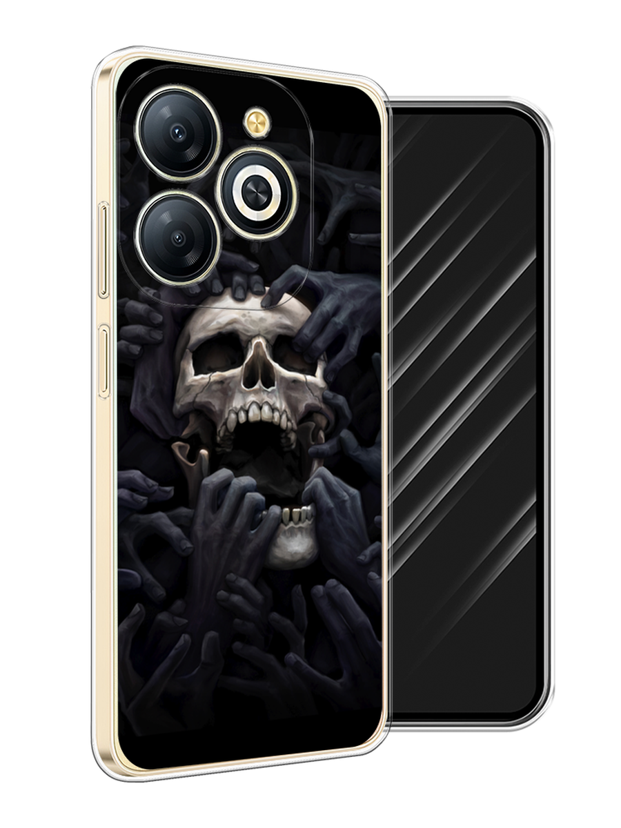 

Чехол Awog на Infinix Smart 8 Plus "Череп 29", Черный;серый, 3105550-1