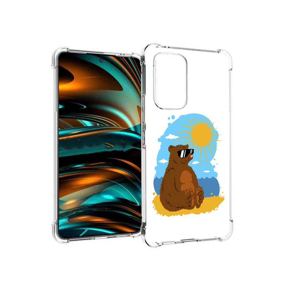 

Чехол MyPads Tocco для Samsung Galaxy A53 5G медведь на чиле (PT226911.521.468), Прозрачный, Tocco