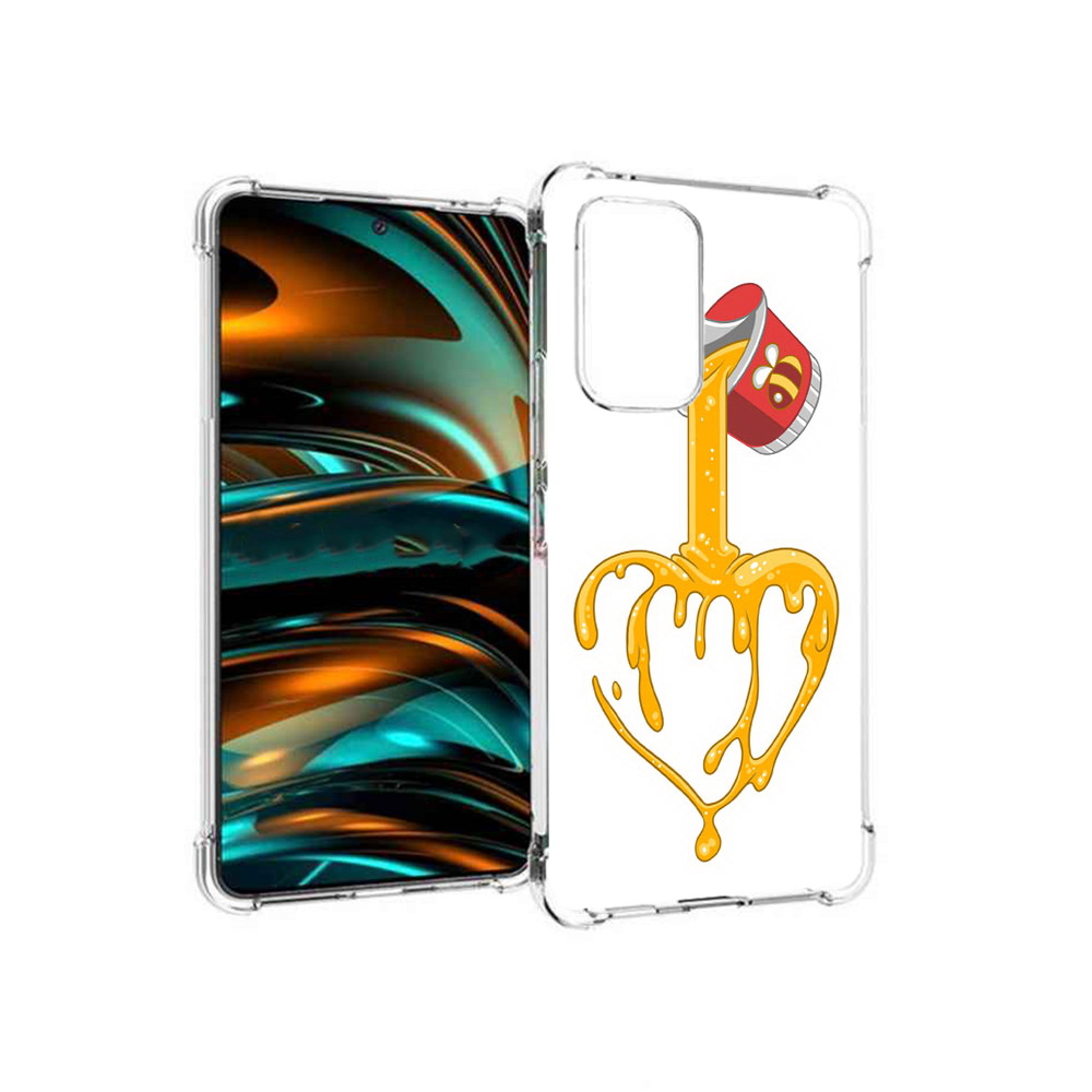 

Чехол MyPads Tocco для Samsung Galaxy A53 5G медовое сердце (PT226911.521.471), Прозрачный, Tocco