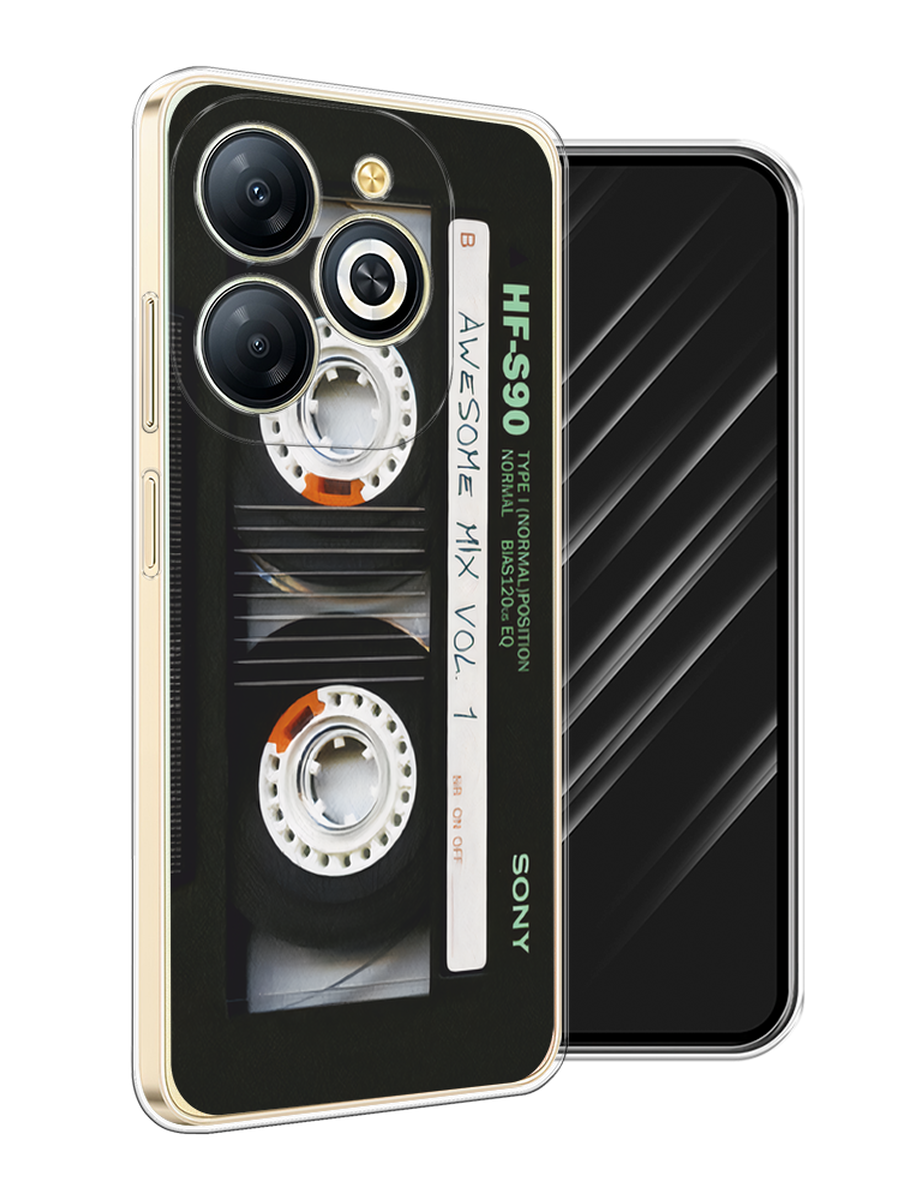 

Чехол Awog на Infinix Smart 8 Plus "Кассета", Черный, 3105550-1