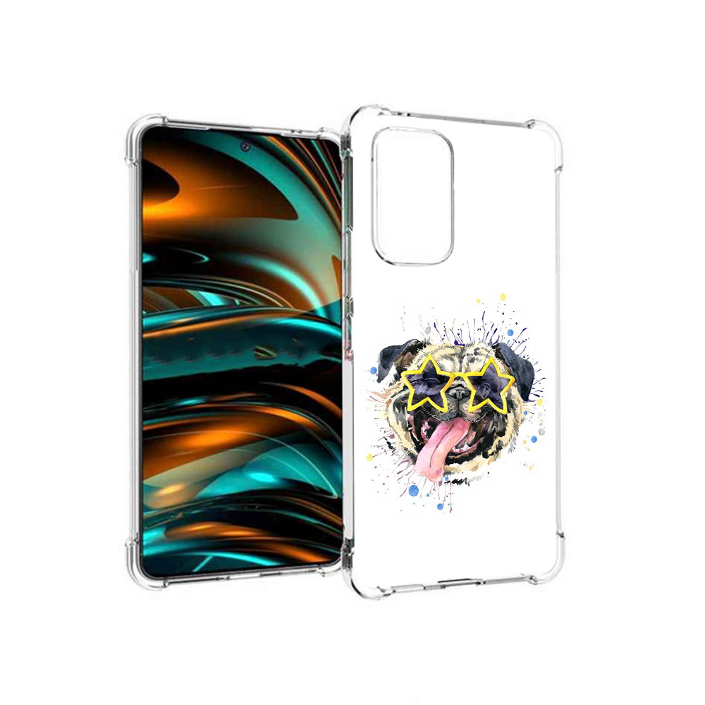

Чехол MyPads Tocco для Samsung Galaxy A53 5G мопс боксер (PT226911.521.482), Прозрачный, Tocco