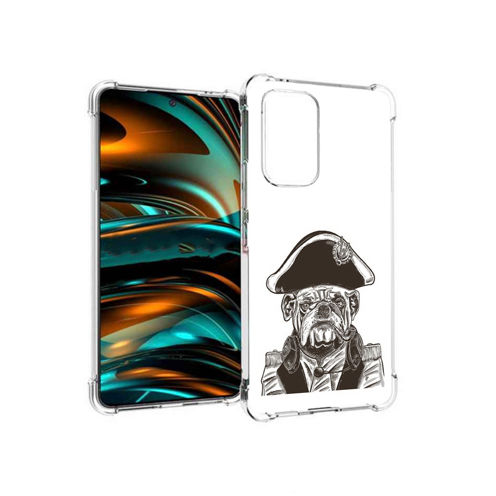 

Чехол MyPads Tocco для Samsung Galaxy A53 5G мопс генерал (PT226911.521.483), Прозрачный, Tocco