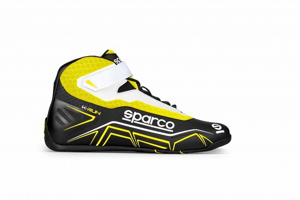 фото Sparco sparco 00127144nrgf ботинки для картинга k-run, чёрный/жёлтый, р-р 44