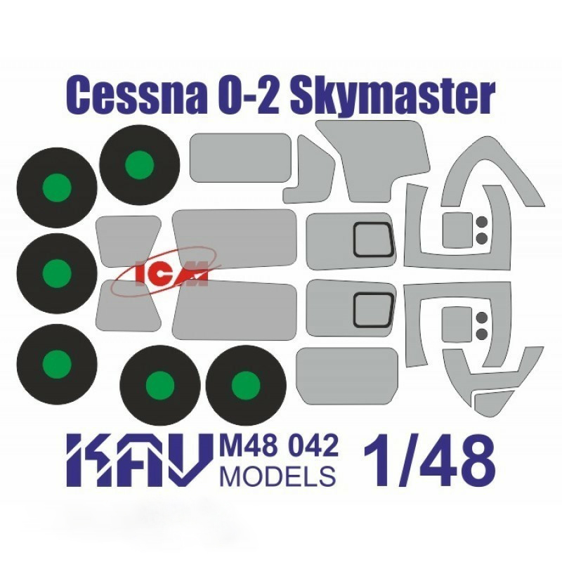 

Окрасочная маска KAV models 1/48 на Cessna O-2 Skymaster ICM M48 042