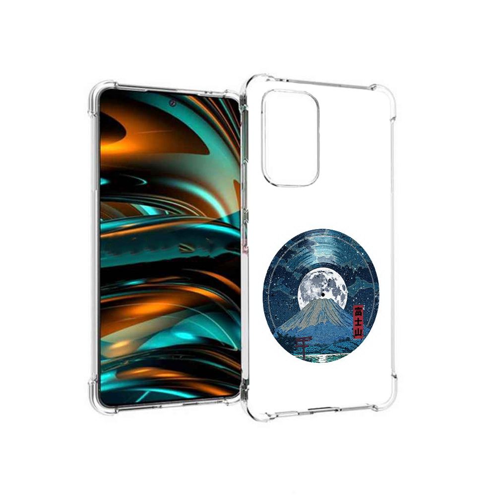 

Чехол MyPads Tocco для Samsung Galaxy A53 5G нарисованная виниловая гора с луной, Прозрачный, Tocco
