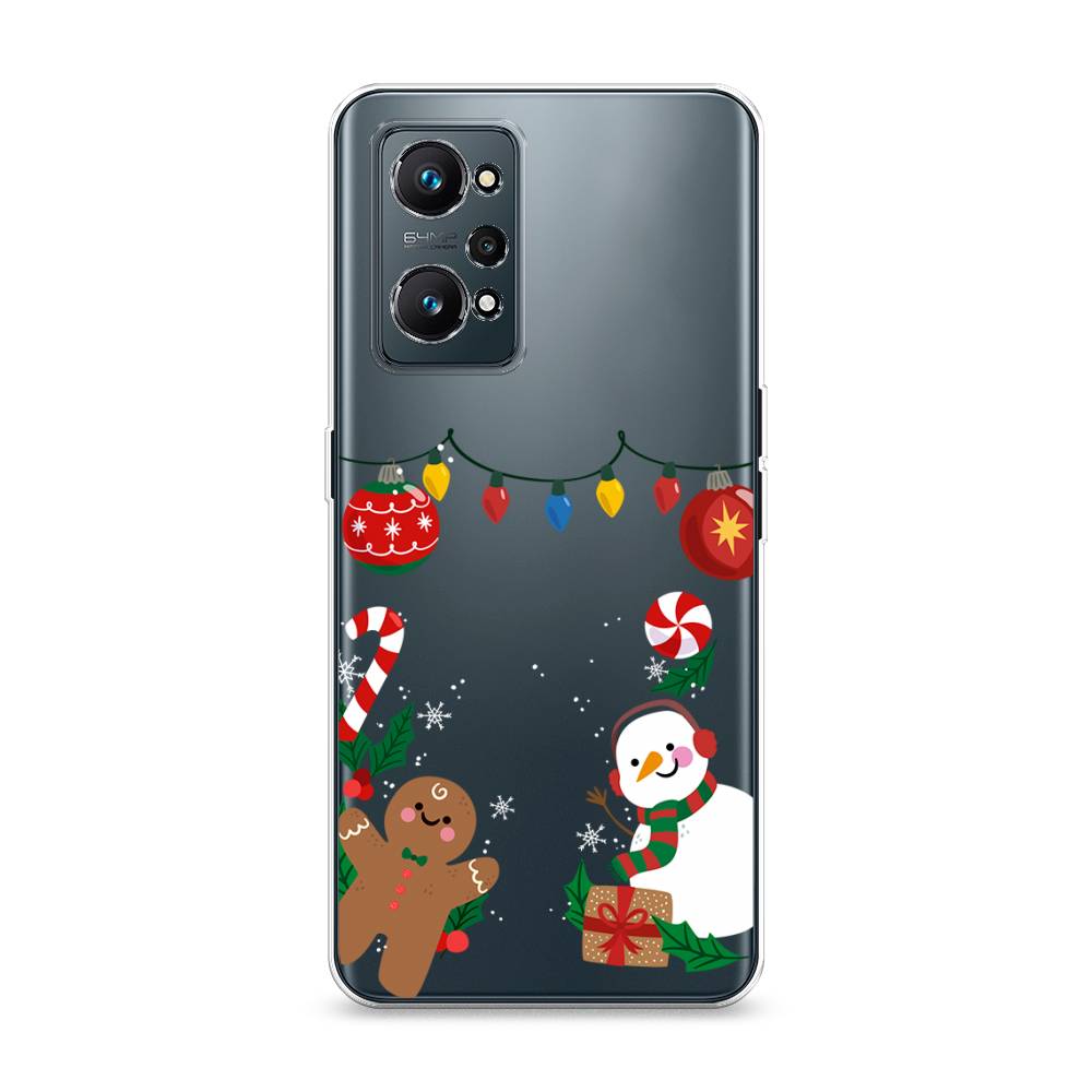 

Чехол на Realme GT Neo 2 "Новогоднее настроение", Коричневый;красный;зеленый, 257750-5
