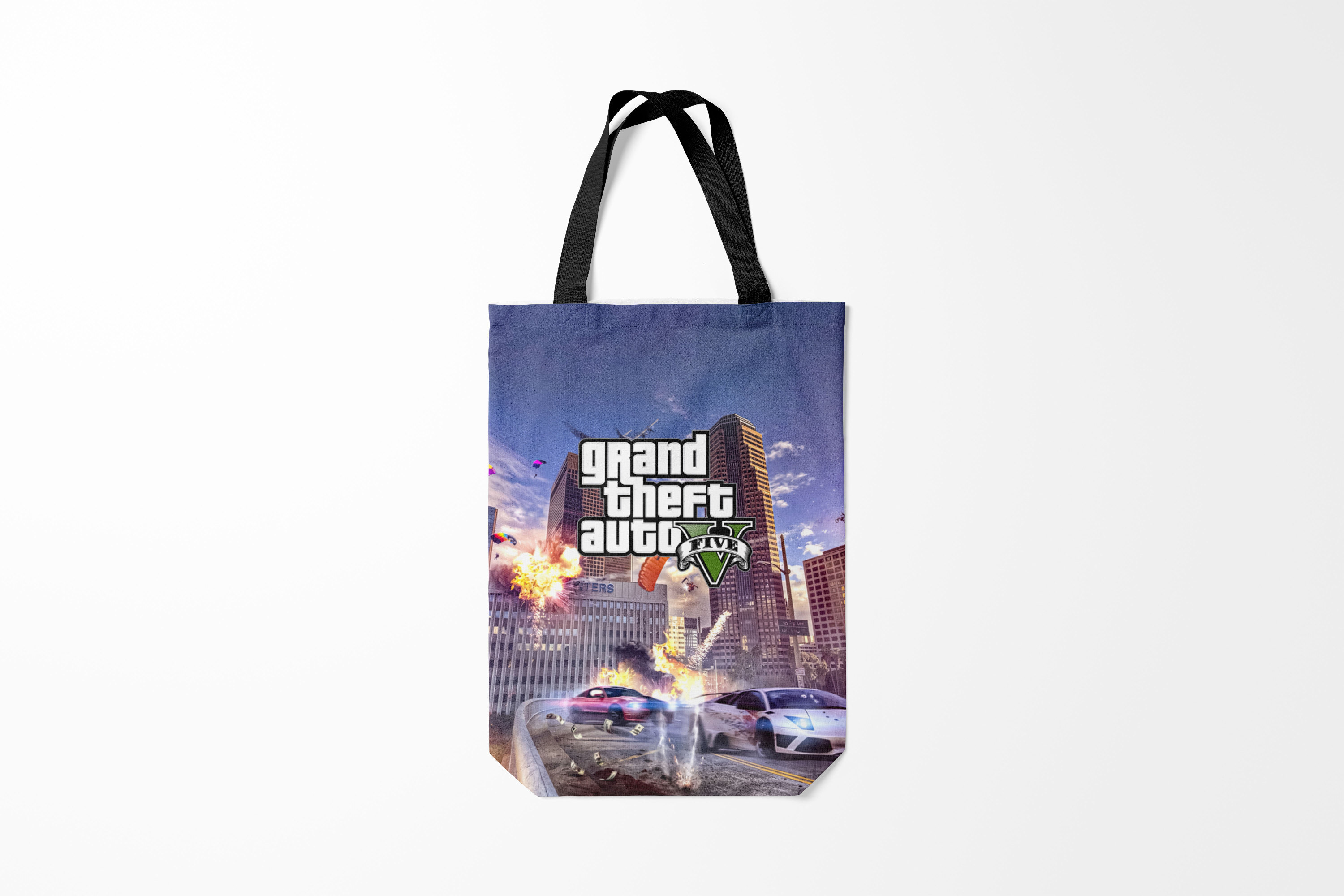 

Сумка шoппер унисекс Burnettie GTA ЭКШЕН Grand Theft Auto V,, GTA ЭКШЕН Grand Theft Auto V