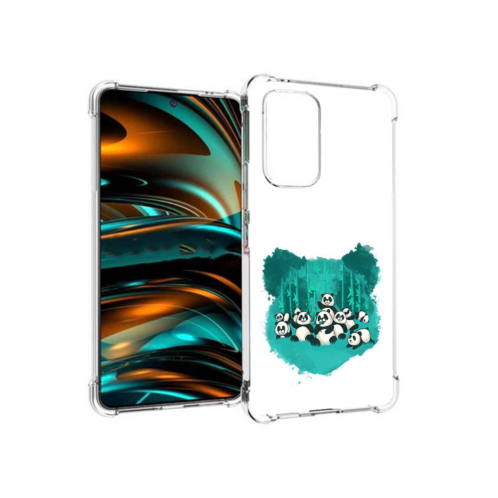 

Чехол MyPads Tocco для Samsung Galaxy A53 5G нарисованные панды (PT226911.521.508), Прозрачный, Tocco