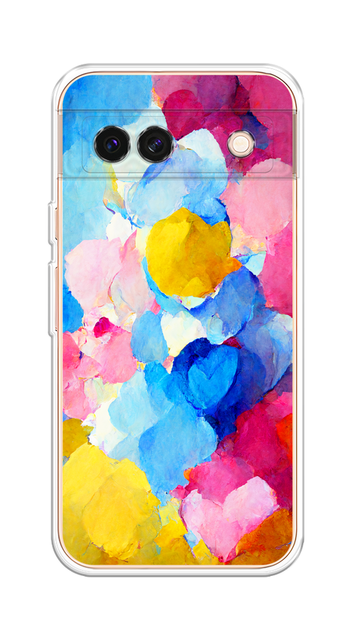 

Чехол на Google Pixel 8A "Яркие пятна", Синий;голубой;желтый;розовый, 271750-1