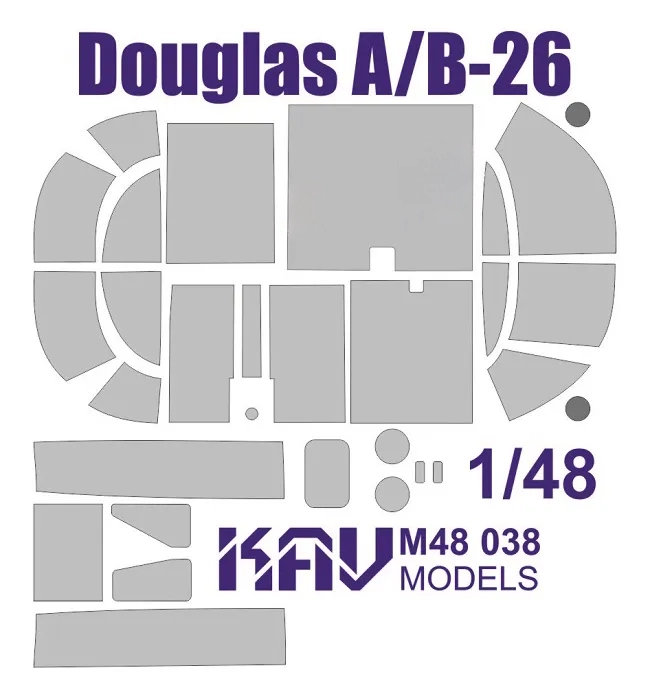

Окрасочная маска KAV models 1/48 на Douglas A/B-26 ICM расширенный набор M48 043