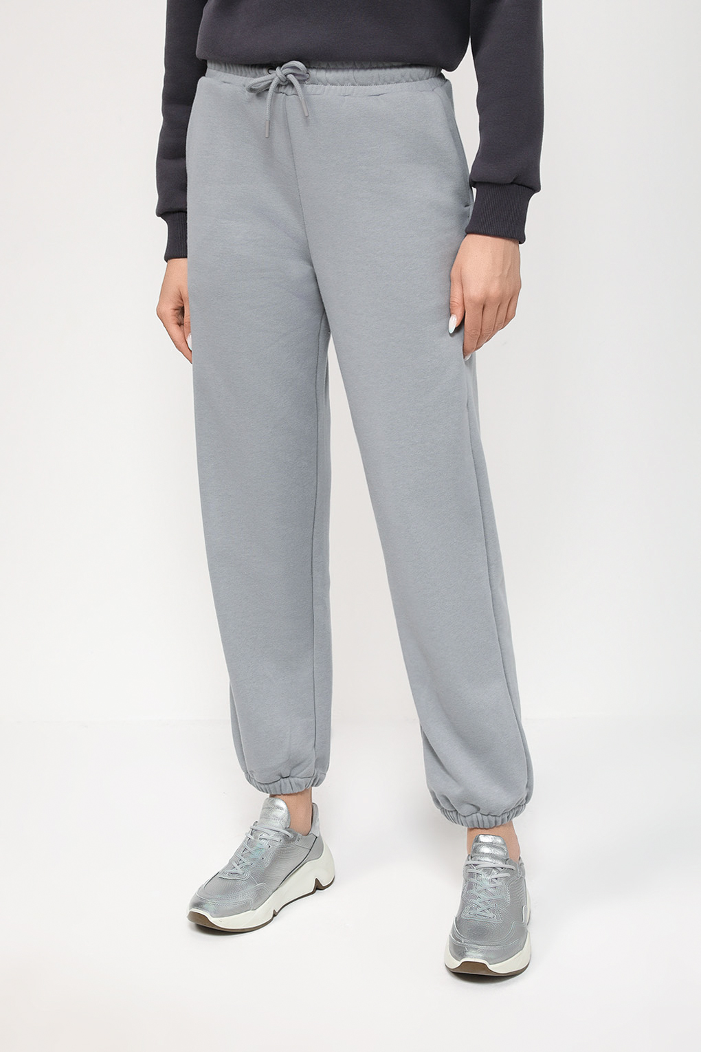 

Спортивные брюки женские Belucci BL23082133MRKT серые XL, Серый, BL23082133MRKT