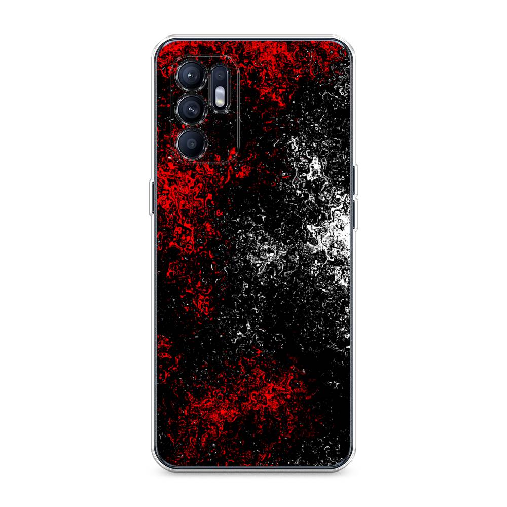 

Чехол для Oppo Reno 6 4G "Монотипия", Красный;черный;белый, 257850-3