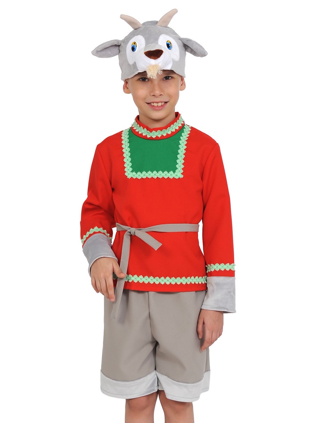 фото Карнавальный костюм карнавалофф сказочный теремок, серенький козлик, р.116 koff8011-s