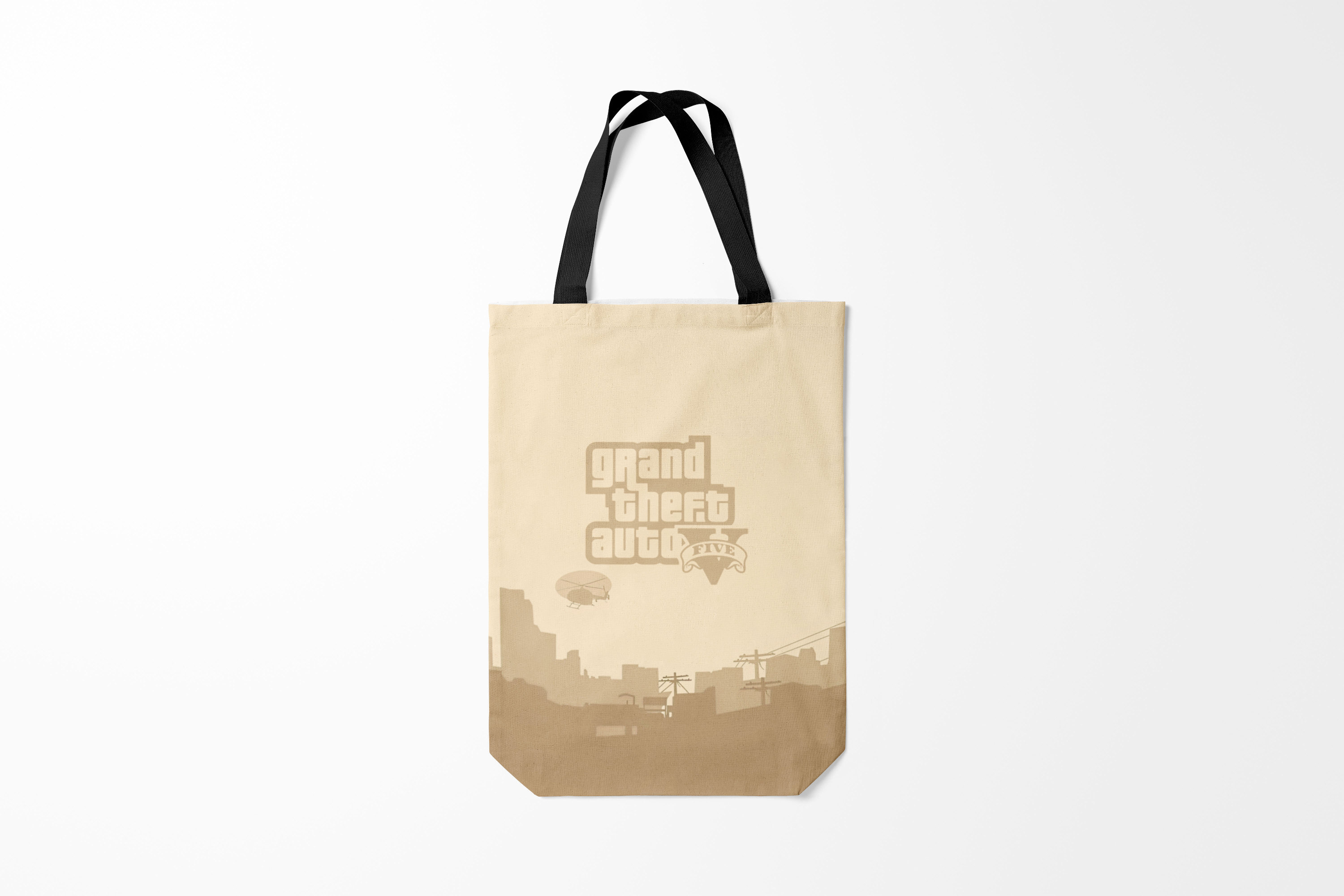 

Сумка шoппер унисекс Burnettie GTA Grand Theft Auto FIVE,, GTA Grand Theft Auto FIVE