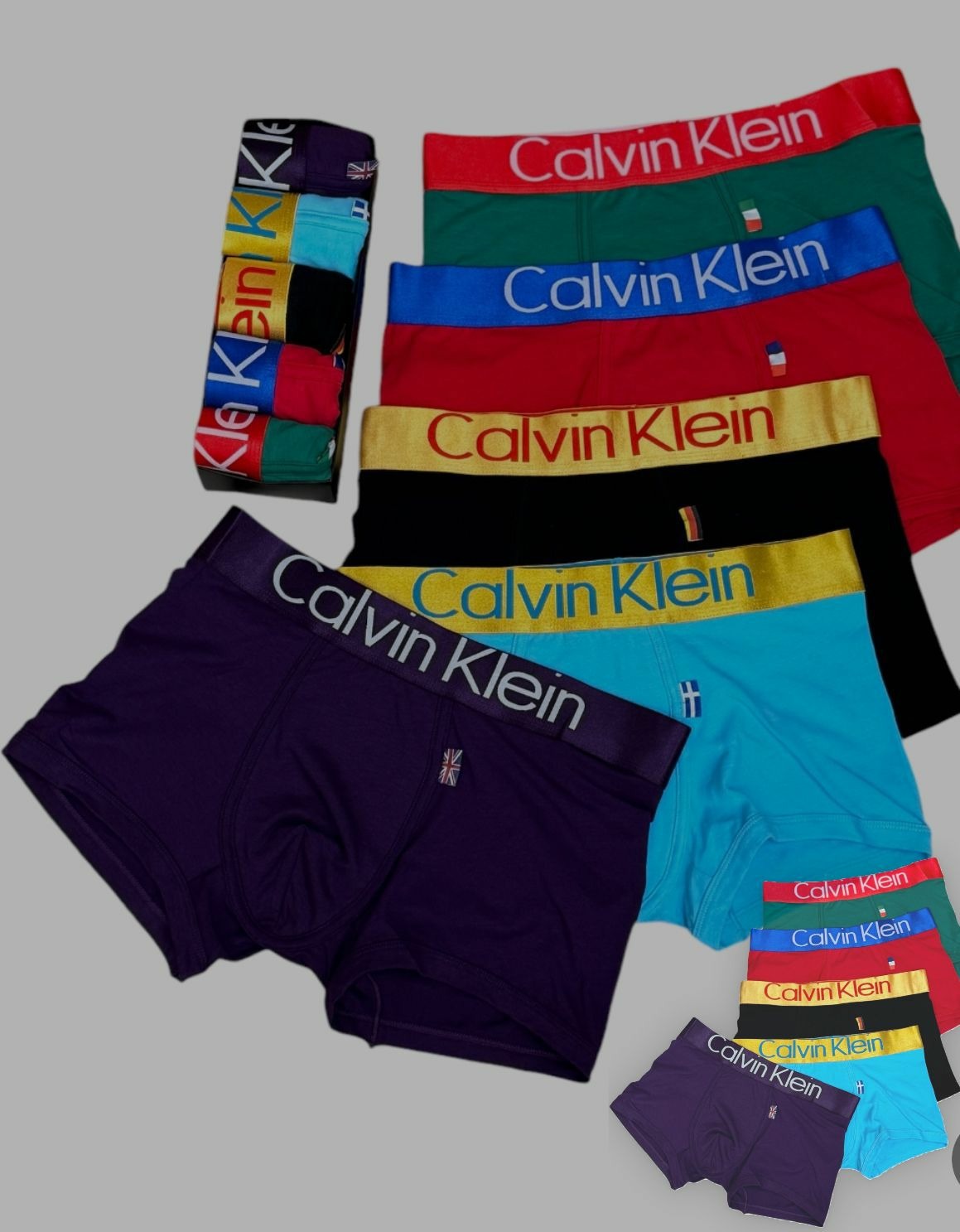

Комплект трусов мужских NoBrand CK4 в ассортименте L, 5 пар, CK4