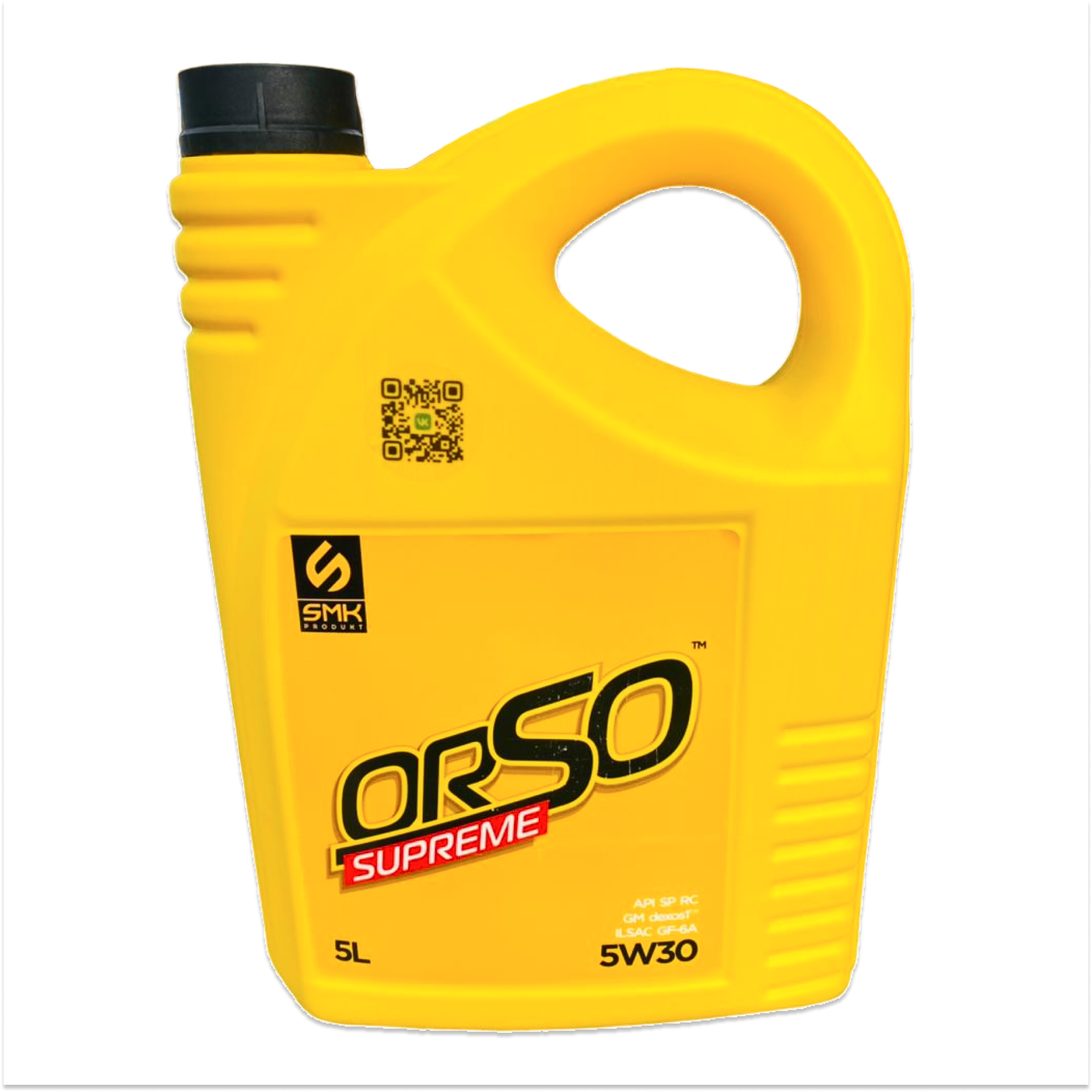 Моторное масло SMK PRODUKT ORSO SUPREME 5W30 универсальное, полностью синтетическое, 5л.