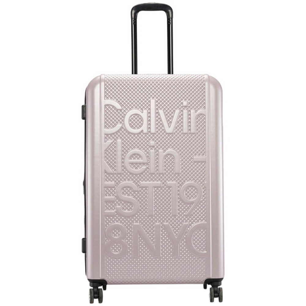 Чемодан унисекс Calvin Klein Est In NYC серо-розовый L 49990₽