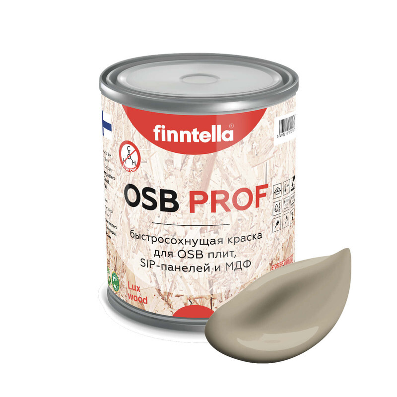 

Краска OSB Prof , TAOS бежевый хаки, 0,9л, OSB PROF специализированная для ОСБ плит. Высокоадгезионная. Самогрунтующая.