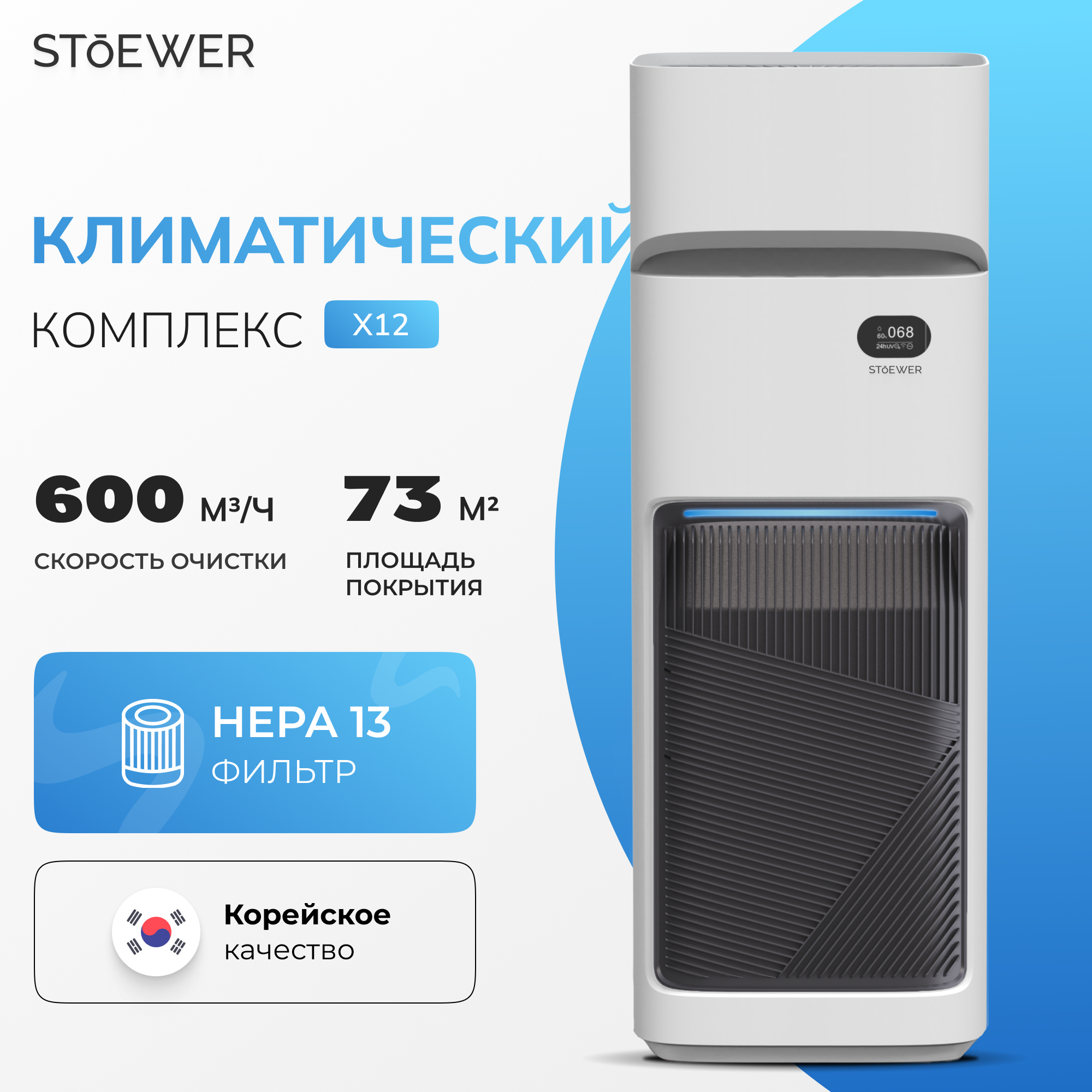 

Климатический комплекс Stoewer X12 белый, Х12