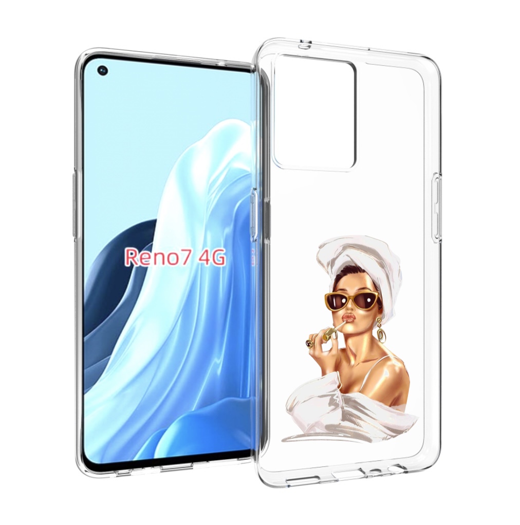 

Чехол MyPads Девушка-утром женский для OPPO RENO 7 4G, Прозрачный, Tocco