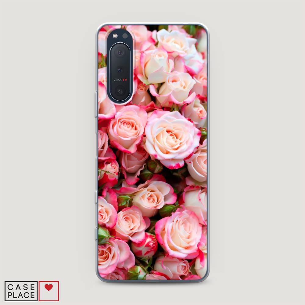 

Чехол на Sony Xperia 5 II "Много роз", Розовый, 54750-2
