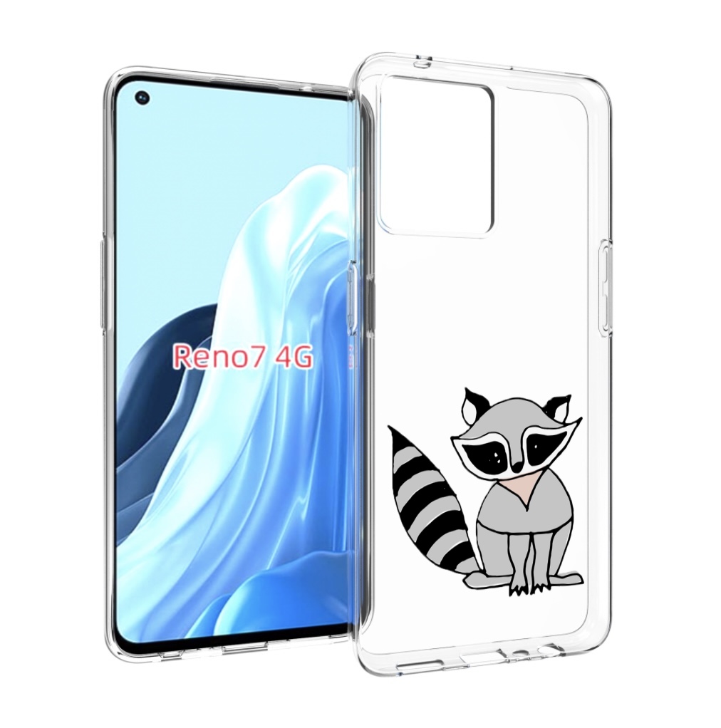 

Чехол MyPads Енотик для OPPO RENO 7 4G, Прозрачный, Tocco