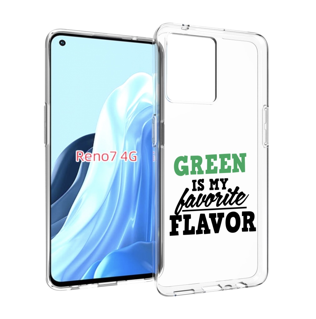 

Чехол MyPads Зеленый-фаворит для OPPO RENO 7 4G, Прозрачный, Tocco