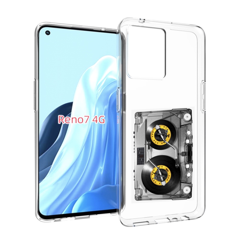 

Чехол MyPads Кассета музыкальная для OPPO RENO 7 4G, Прозрачный, Tocco