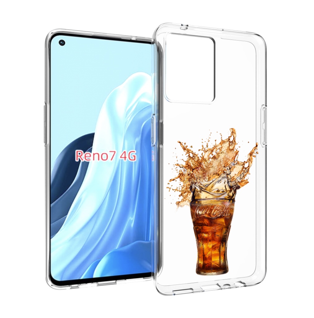 

Чехол MyPads Кола-в-стакане для OPPO RENO 7 4G, Прозрачный, Tocco