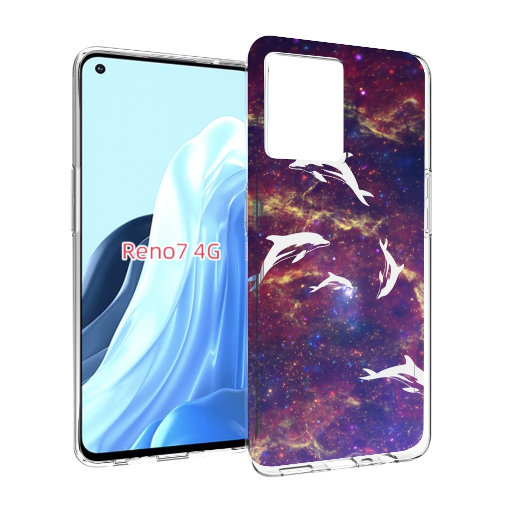 

Чехол MyPads Космические-дельфины для OPPO RENO 7 4G, Прозрачный, Tocco