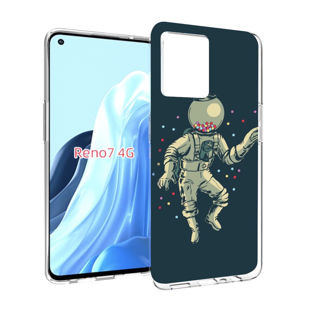 

Чехол MyPads Космонавт для OPPO RENO 7 4G, Прозрачный, Tocco