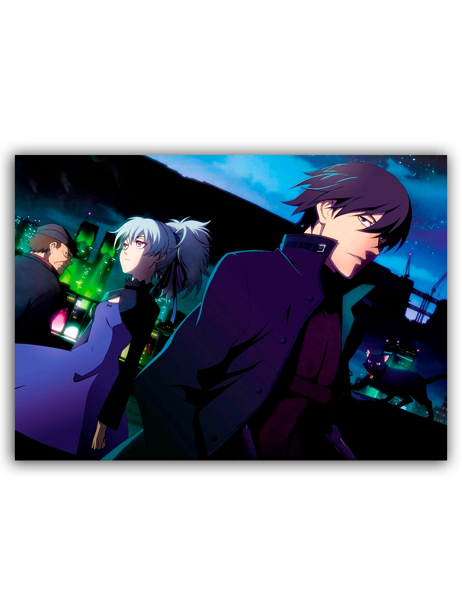 фото Магнит на холодильник drabs darker than black аниме